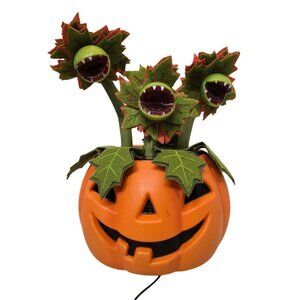 HYDE & EEK Gemmy Dances & Sings Pumpkin Carnivorous Plants Decoration